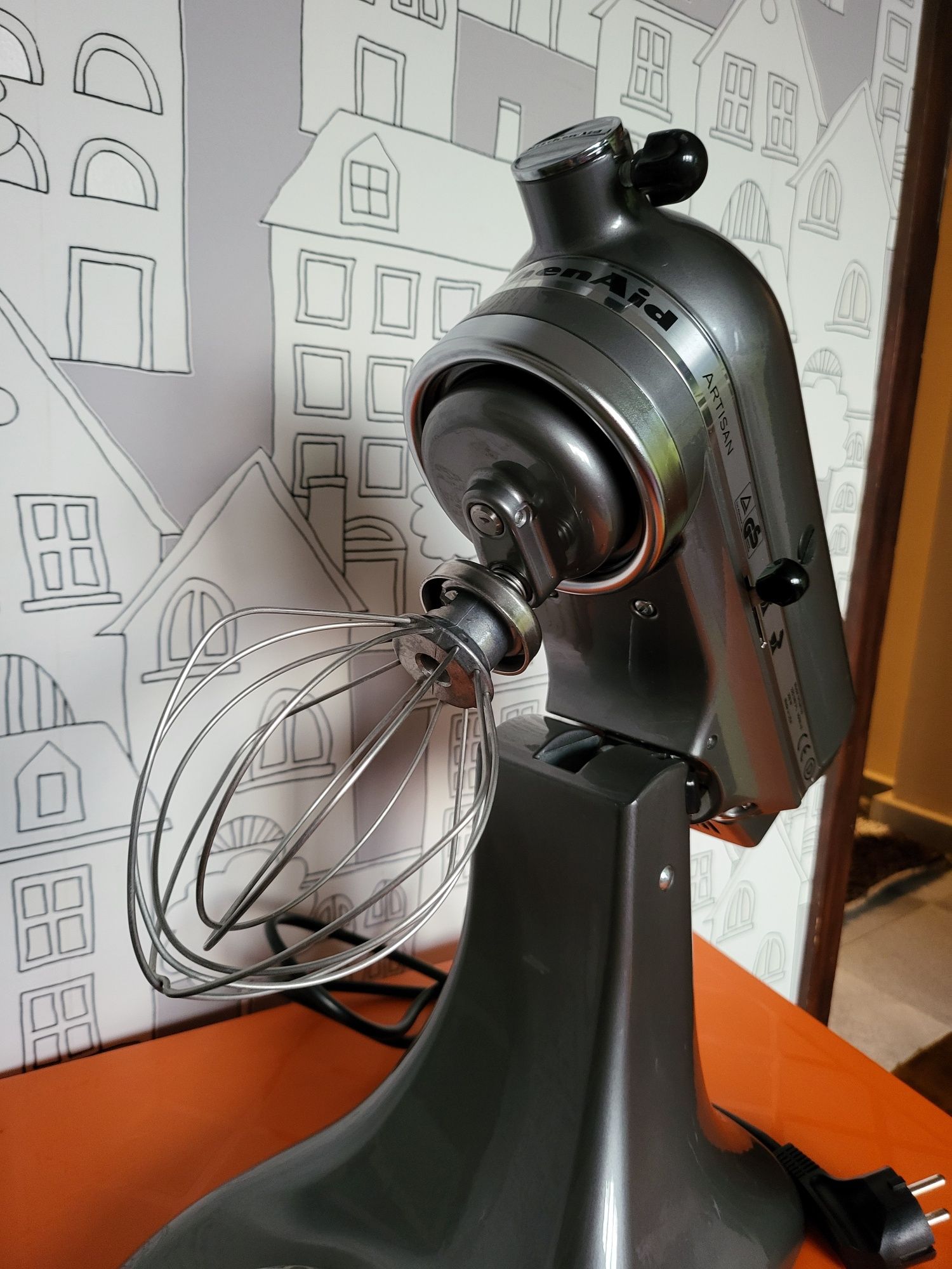 Планетарен Миксер Кухненски робот KitchenAid Artisan 5KSM150PSEPM Сив