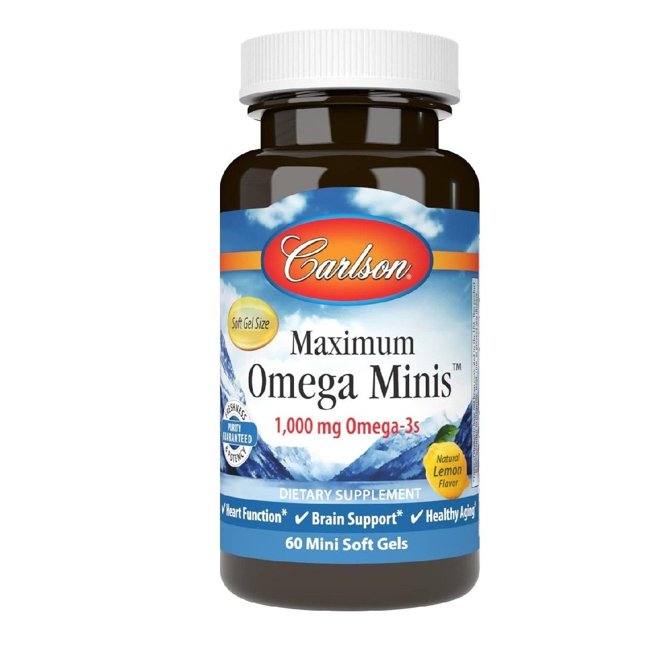 Carlson - Maximum Omega Minis, 1000 мг омега-3, сердечная функция,