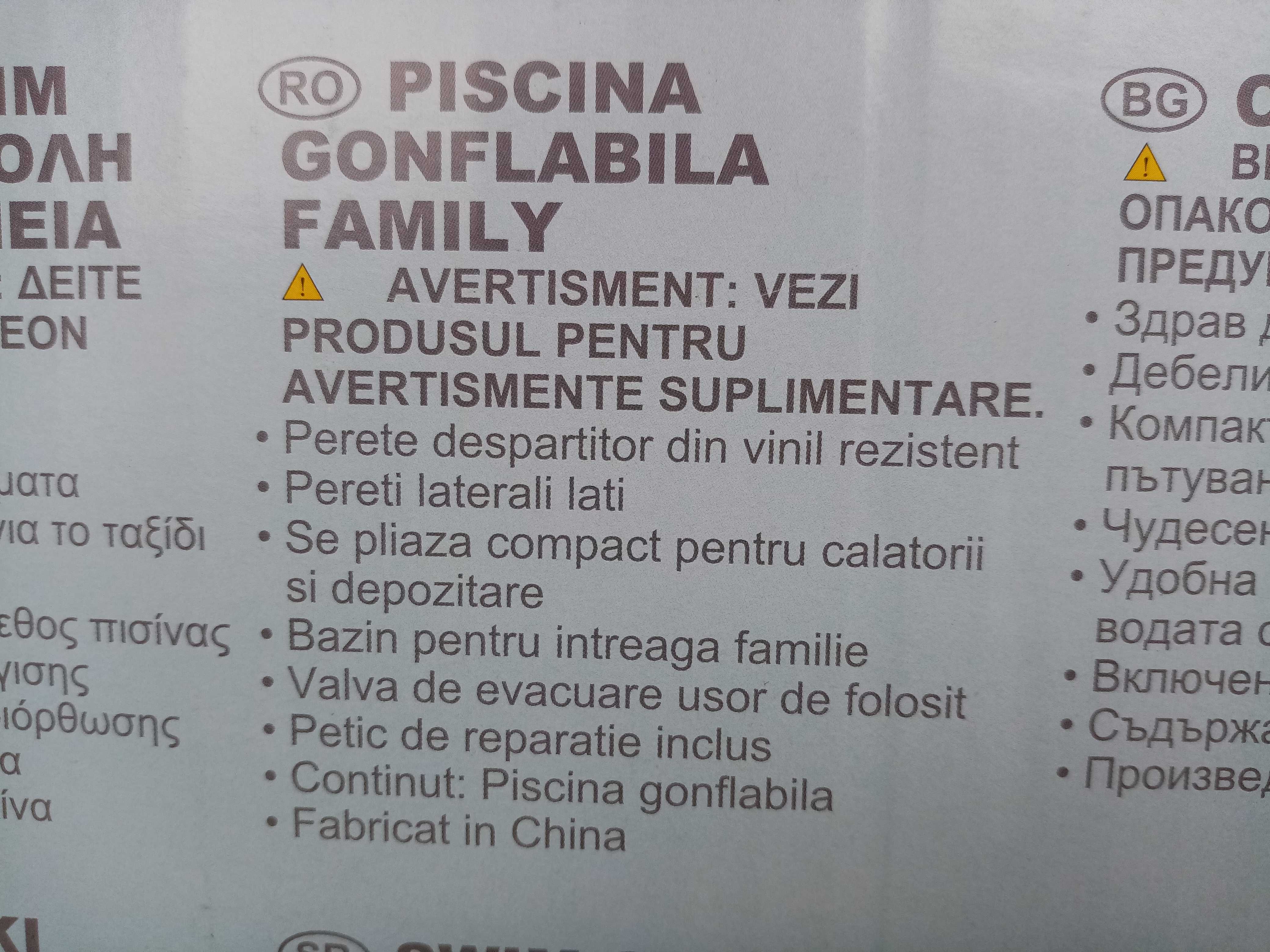 Piscina Intex gonflabila