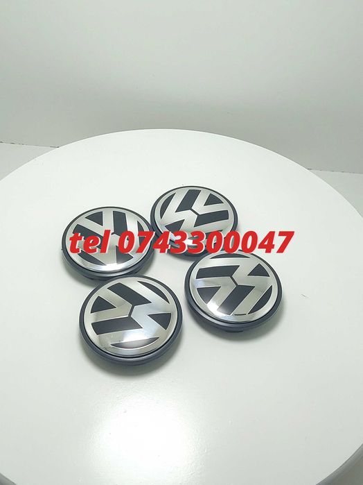 Set 4 Buc Capace Janta Aliaj Negru Cu Argintiu Vw