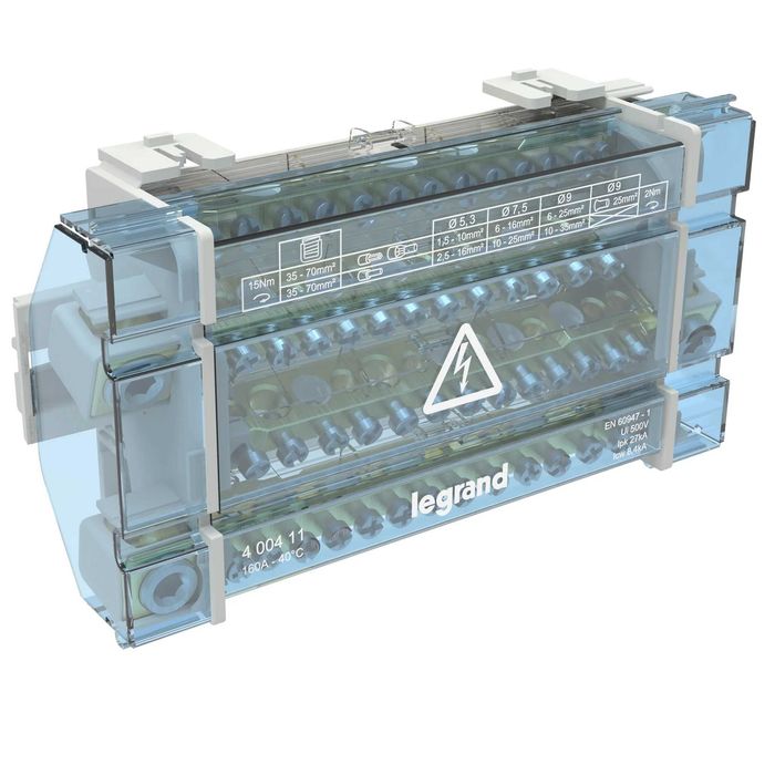 Repartitor modular 4P, 160A, 10 module - Legrand 400411 Nou