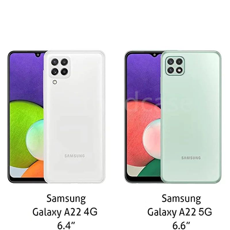 Прозрачен 360 Градуса Кейс за Samsung Galaxy A22 4G / A22 5G силиконов