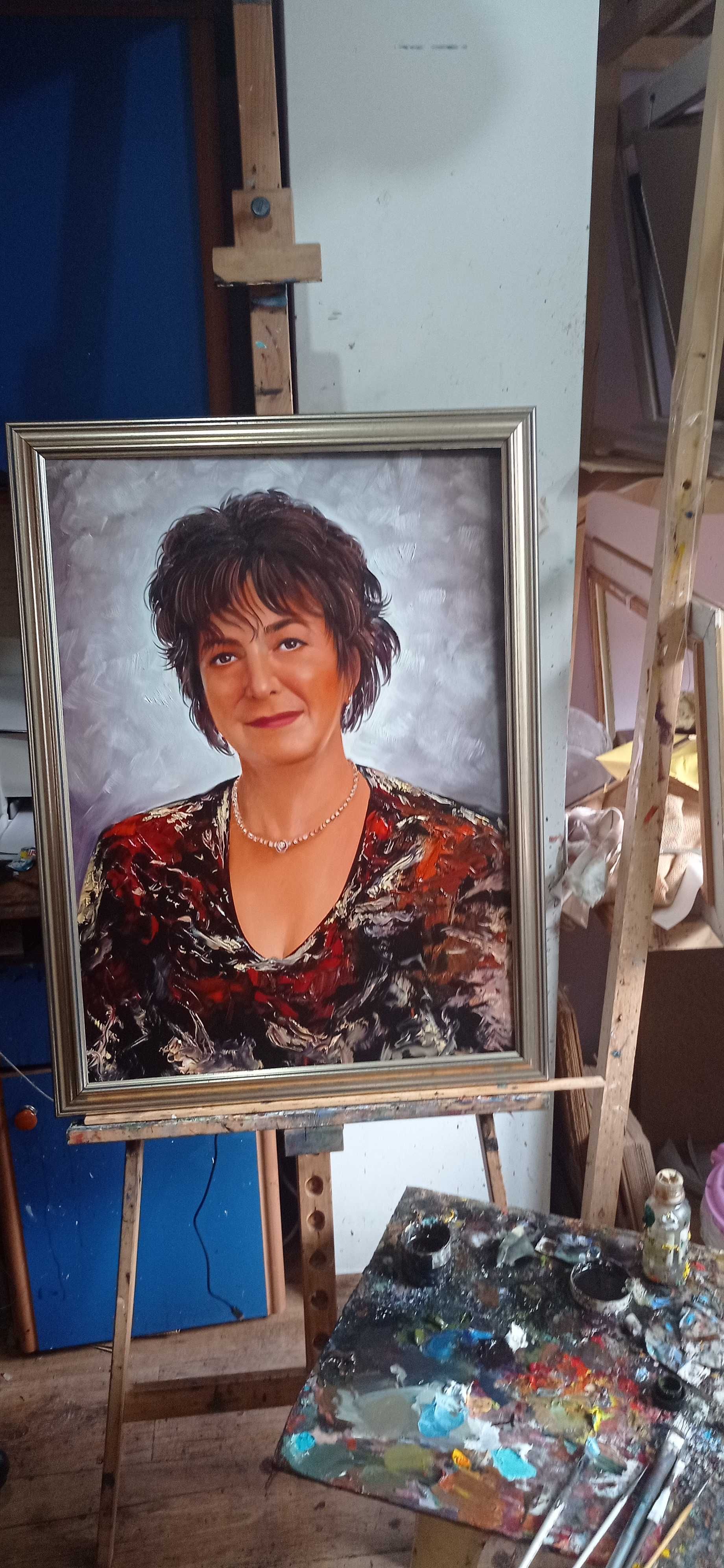 Caricaturi pictate la comanda(nu digitale) portret pictat ulei pinza