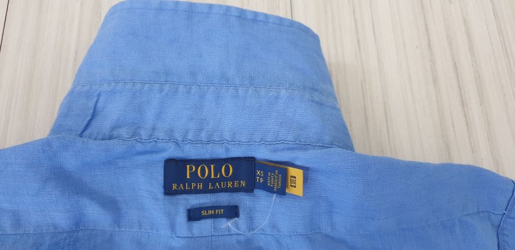 POLO Ralph Lauren Slim Fit Len / XS ОРИГИНАЛ! НОВО! Мъжка Ленена Риза!