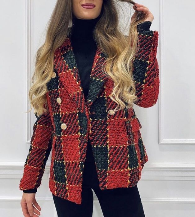 Палто каре букле