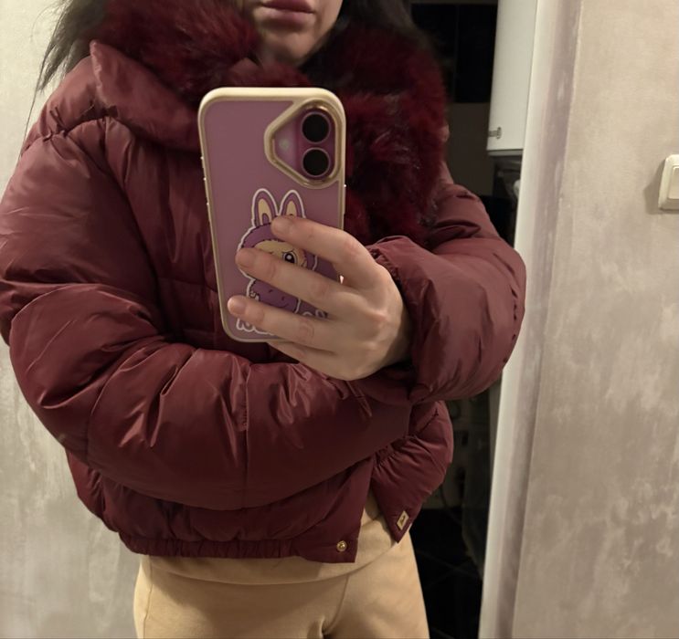 Яке бордо с еко косъм