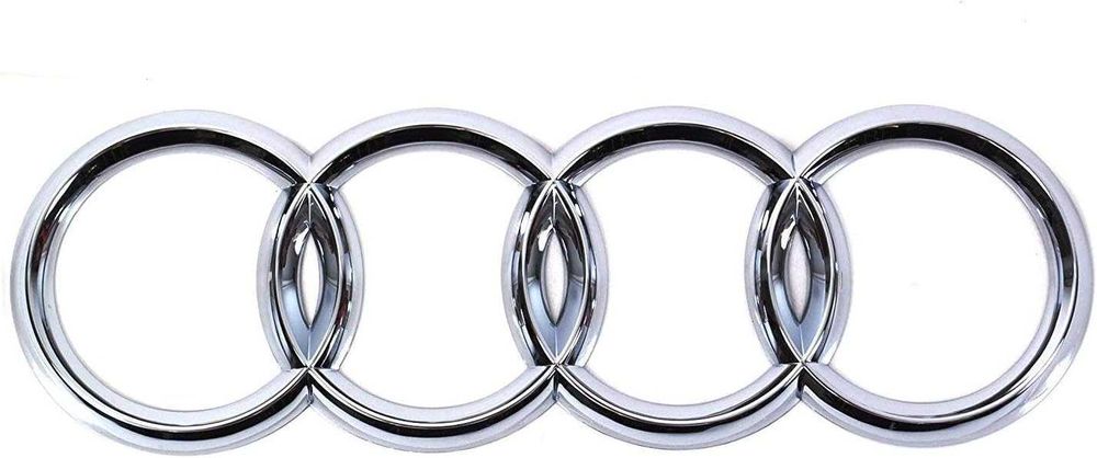 Хромирана емблема 285 мм Audi – за предна решетка, хром/никел