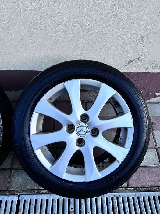 Roti aluminiu Mazda, anvelope Semperit 185/55/15, prindere 4x100