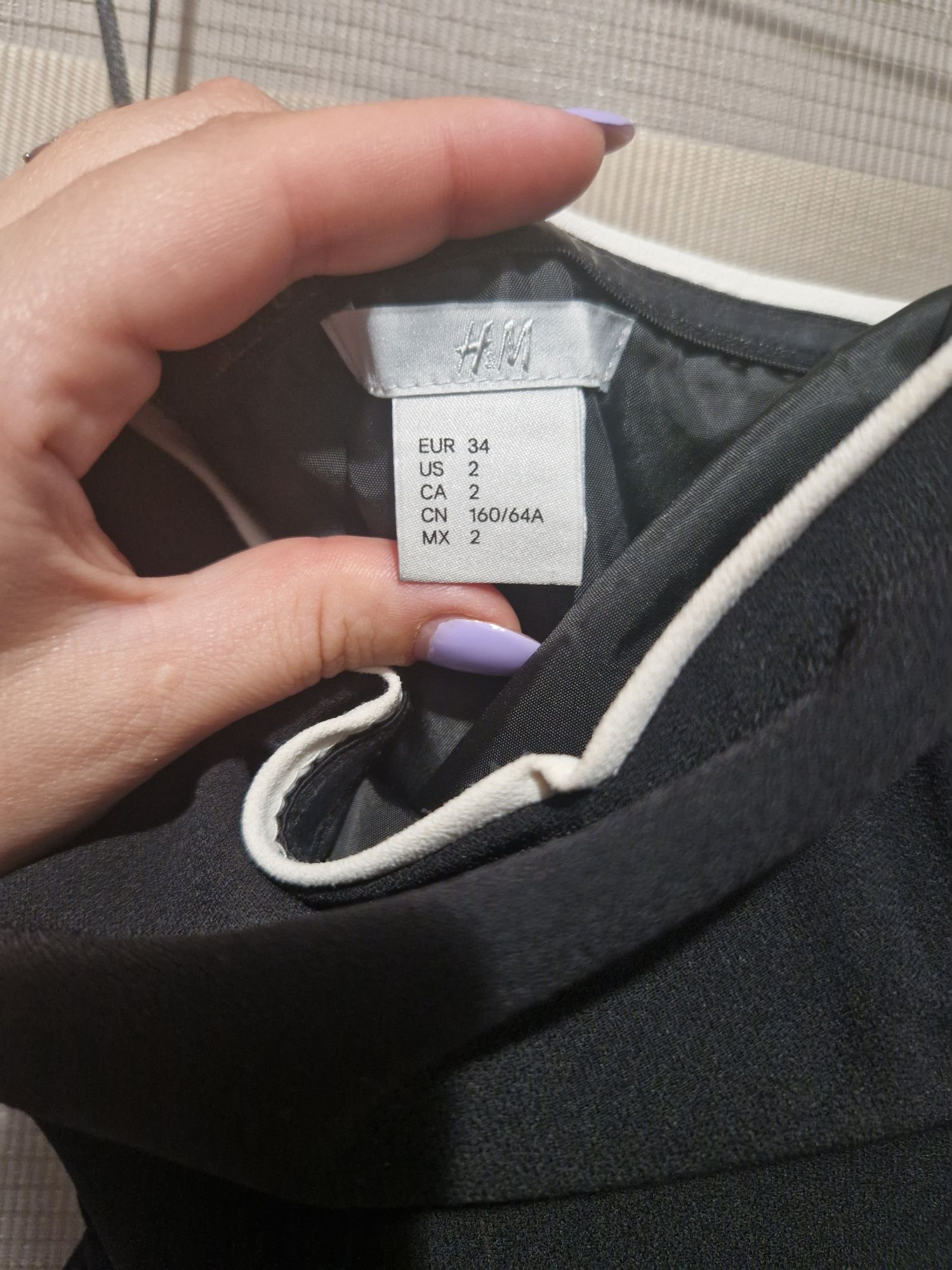 Salopeta eleganta 34 H&M cu pantaloni evazati