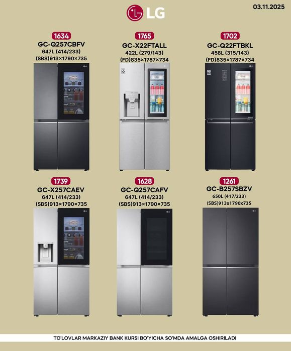 LG Холодилник Корея Индонезия Китай