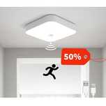 LED Таванна Лампа Зареждащи Батерии със Сензор за Движение  500LM 2бр