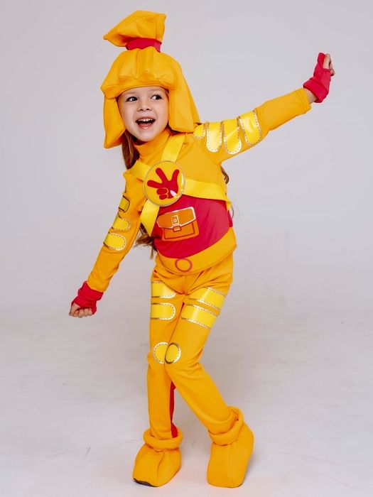 Яркий костюм Симки из Фиксиков для девочки