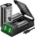 Зарядно устройство VOYEE за батерии Xbox,3x2600mAh акумулаторен пакет