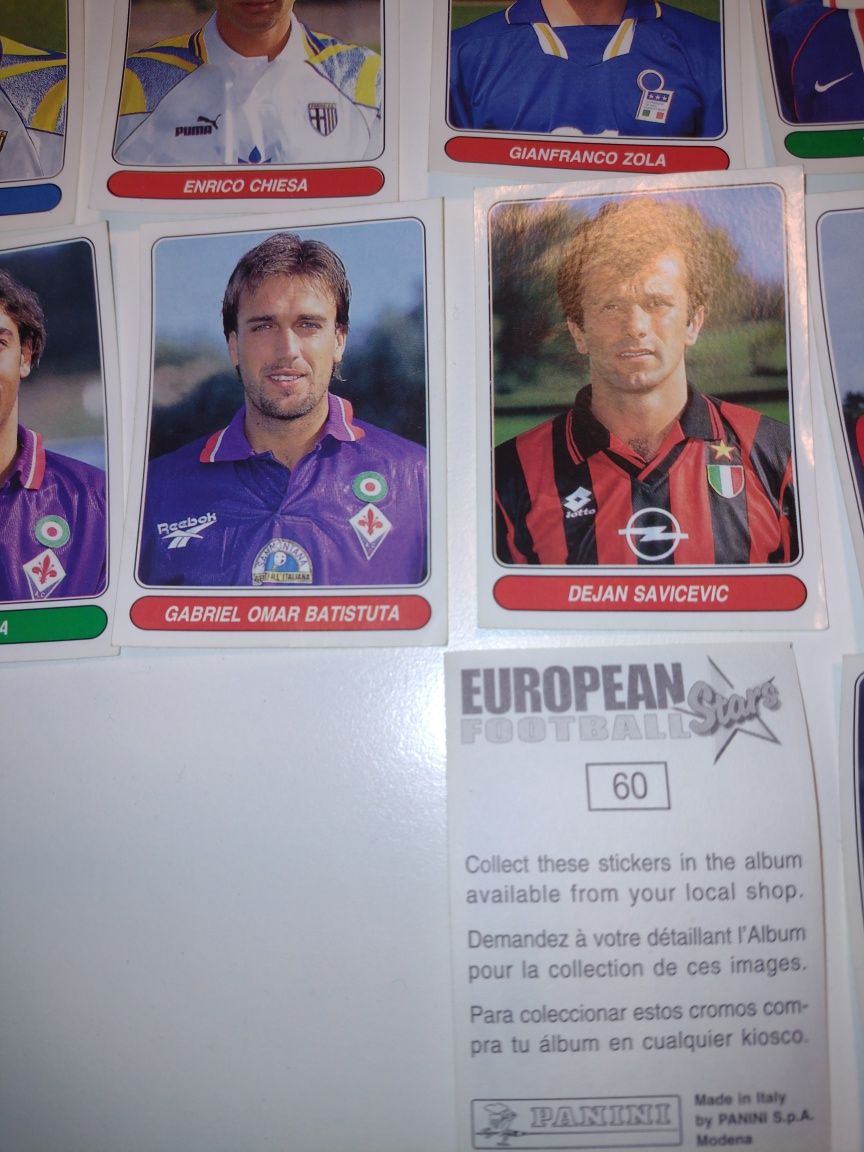 Stickere Eurocup 1996 si European footbal stars