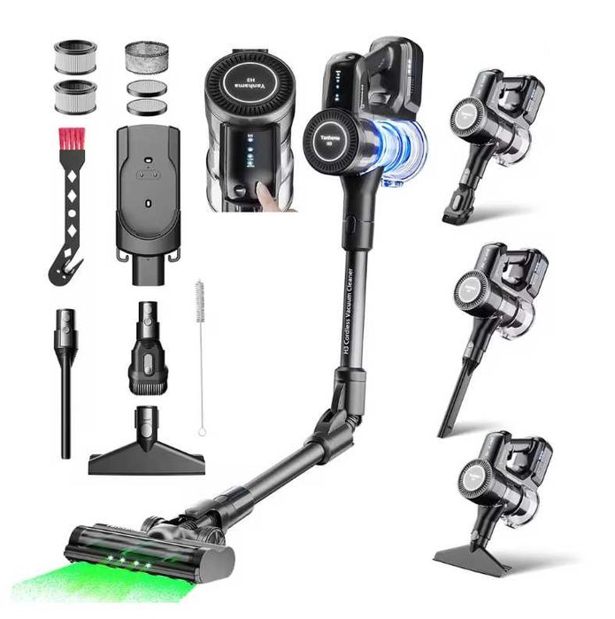 Aspirator Vertical Fără Fir 60000Pa 550W 60min Ultra Ușor NOU