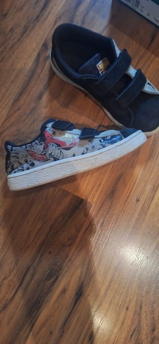 Детски обувки от естествена кожа PUMA
