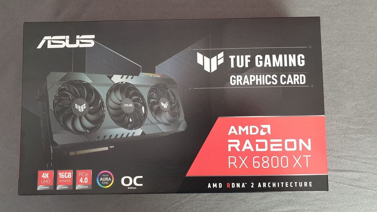 6800XT ASUS TUF full box, placa video , echivalent RTX 4070 / 3080