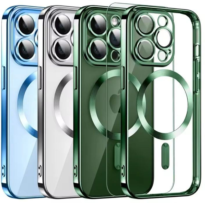Iphone 14/15/16/17/PRO/MAX/PLUS Husa Magsafe Color Magnetic Inside