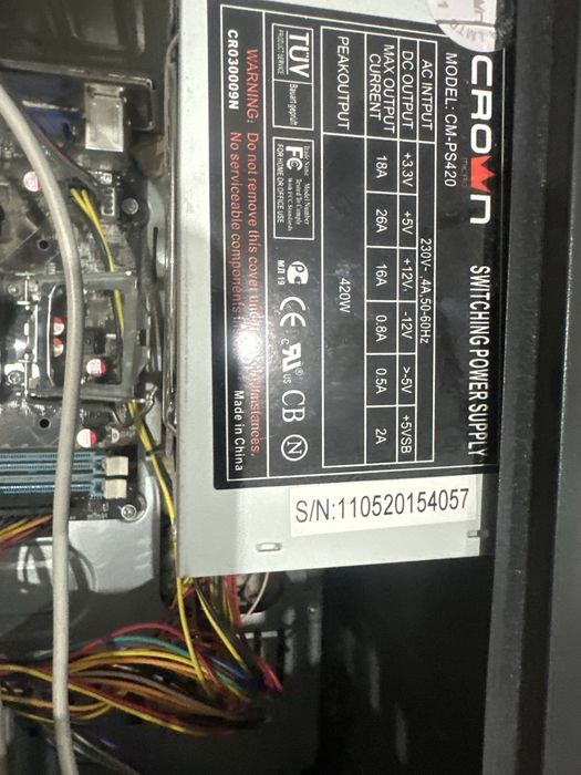 Блок питания Crown 420w
