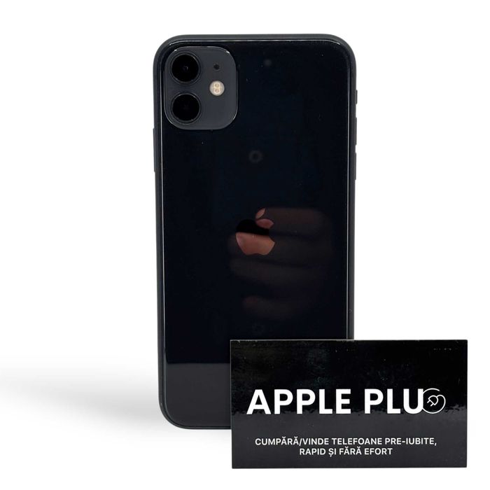 iPhone 11 100% 128Gb Black Excelentă + 24 Luni Garanție/Apple Plug
