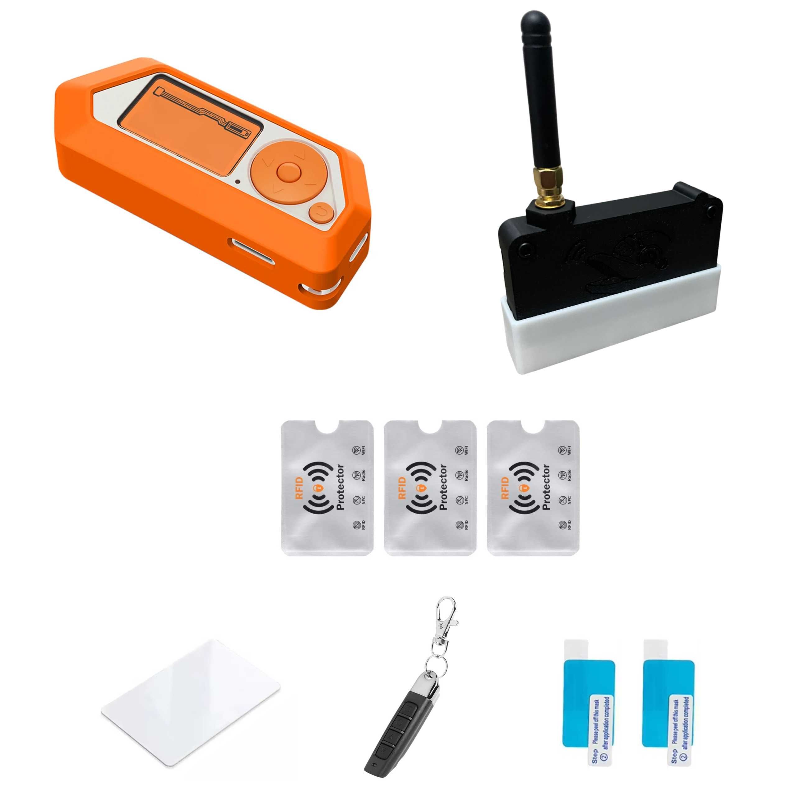 Set Accesorii Flipper Zero-Husa Silicon,Carcasa Placa Wi-Fi DEV, Black