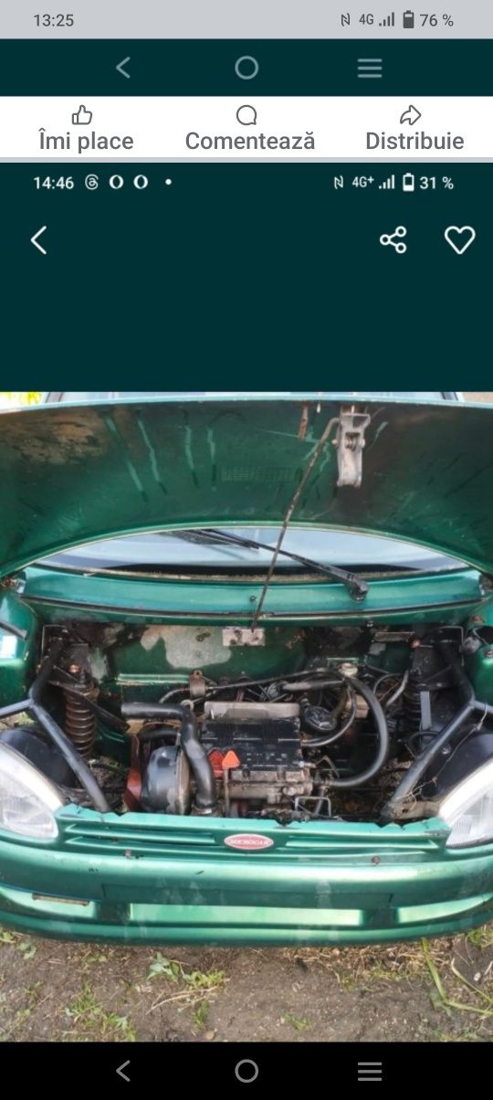 Mașina aixam microcar motor 505cm are doar talon este întreaga detali
