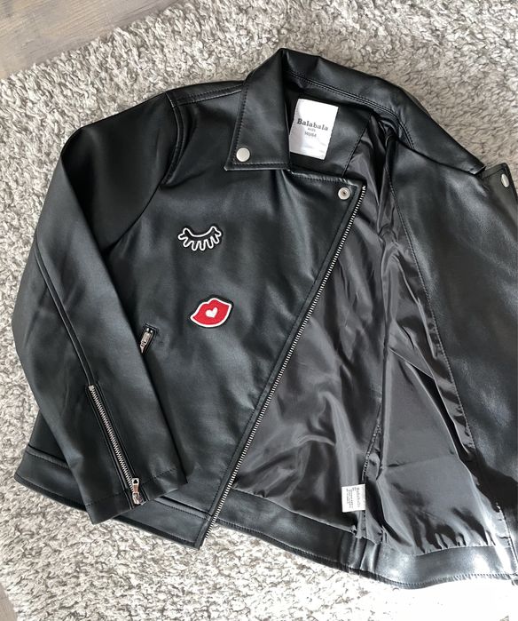 Кожено пролетно яке за момиче 8-9г.