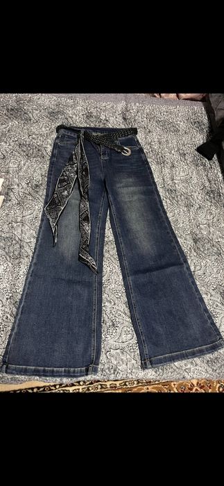 Брюки джинсовые,  клеши
