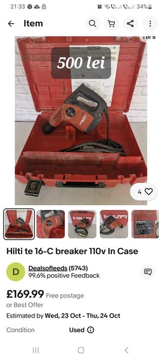 Bormasina/Ciocan rotopercutor Hilti
