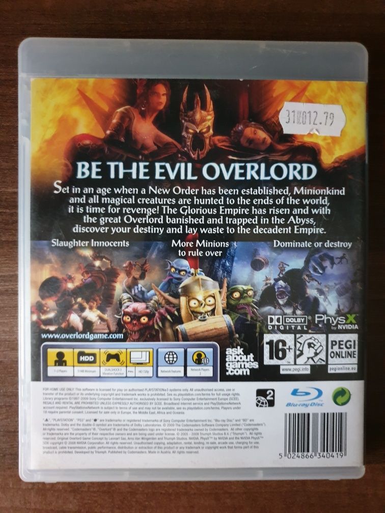 Overlord 2 PS3/Playstation 3