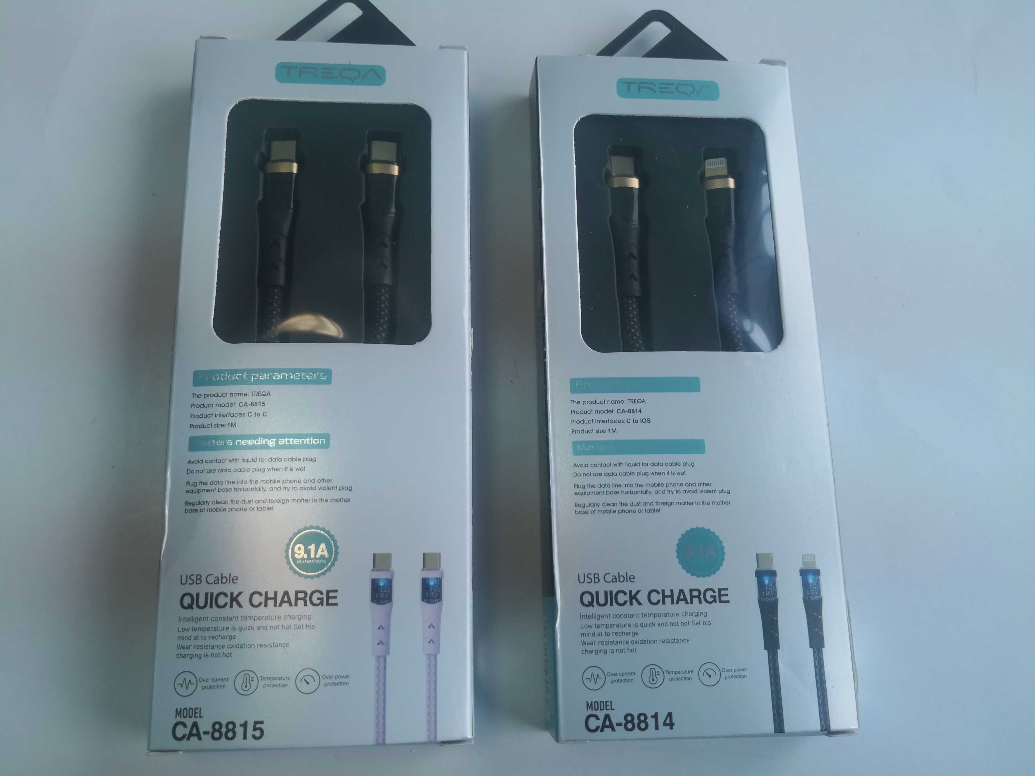 Cablu tip c - tip c / iphone quick charge 9,1 A