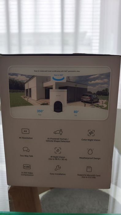 Camera IP Wireless EZVIZ H8c Pro, 4K, 8MP, IR 30m, sirena, microfon