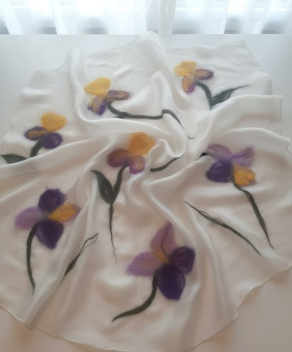 Шарфы на натуральном шелке