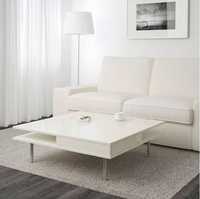 Măsuță 95x95cm, alb lucios, TOFTERYD (Ikea)