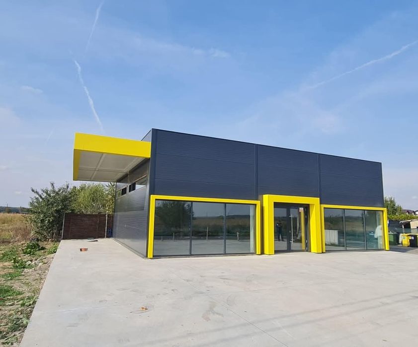 Hală metalică spațiu comercial, pentru informații detaliate contactați