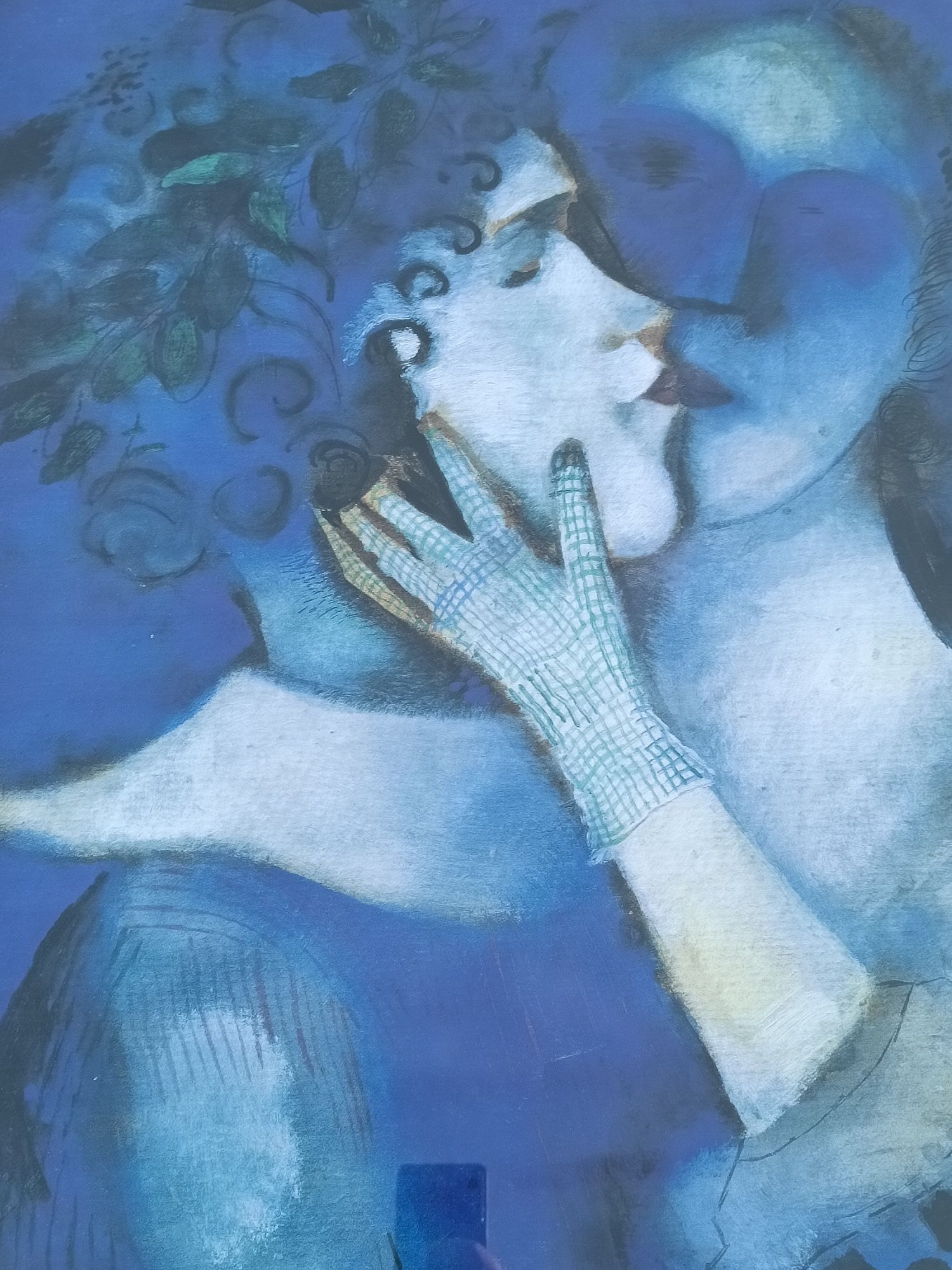 Litografie după celebra pictură, ,,Blue Lovers " 1914