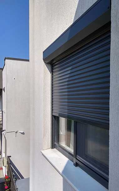 3 Rulouri aluminiu electrice gri antracit - 192 x 120