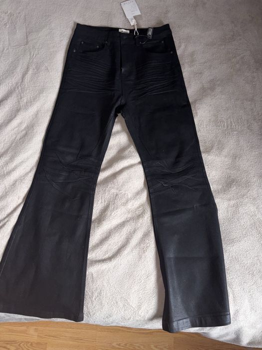 blugi waxed stil rick owens flared