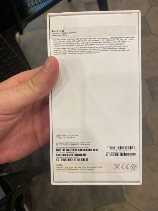 Айфон 14 про фиолетовый 128 гб