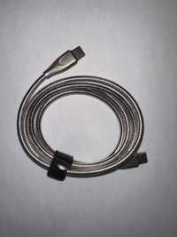 USB-C към USB-C 65W, Fast charge армиран кабел, 1м