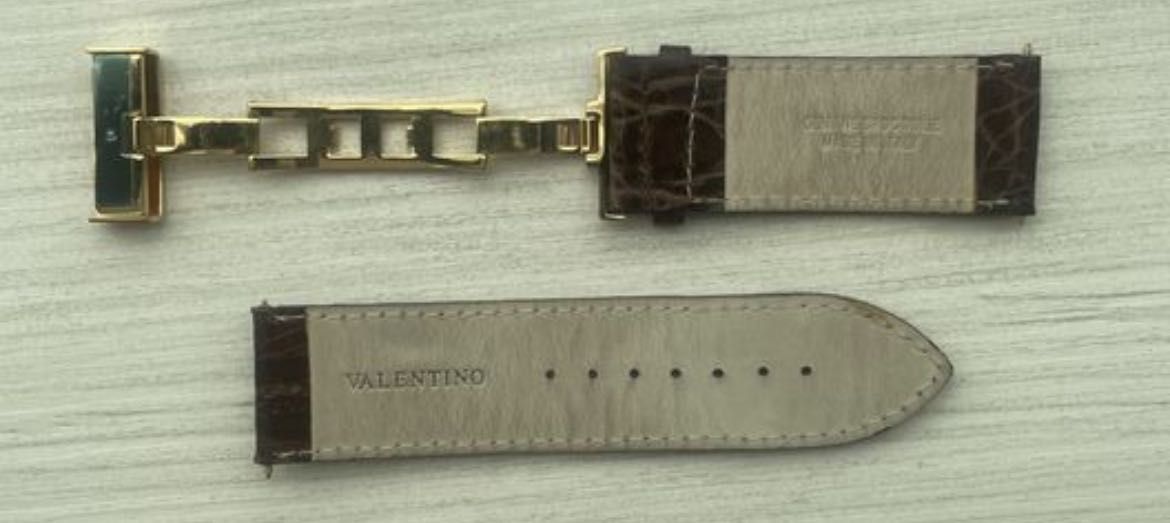 Нова каишка за часовник VALENTINO -крокодилска кожа.