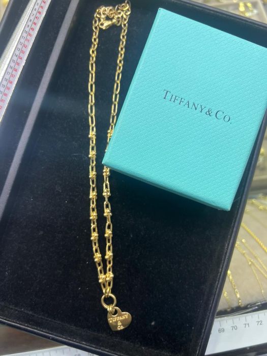 Цень Tiffany&Co массивная золотая цепочка