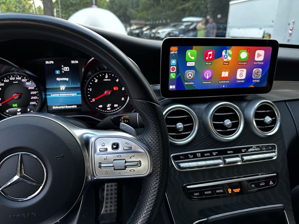 Activare Apple Carplay Android Auto Mercedes C Class w205 & GLC x253