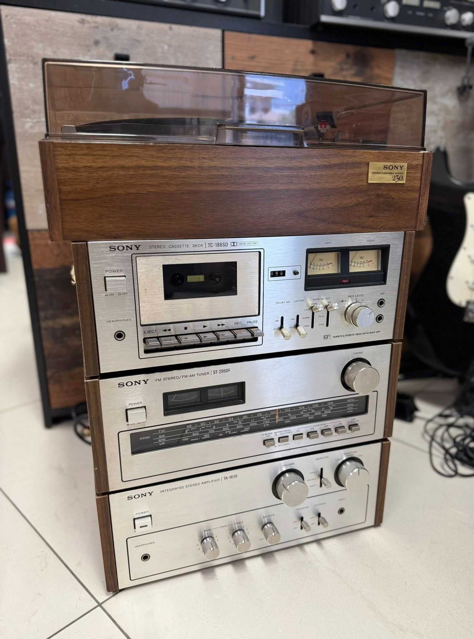 Ретро аудио сет SONY - усилвател, тунер, дек и грамофон 1972 - 1979 г.