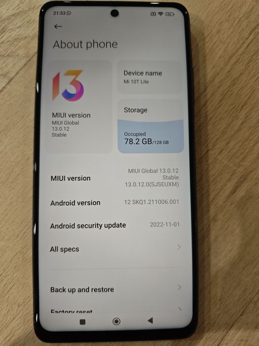 Vand Xiaomi Mi 10T Lite