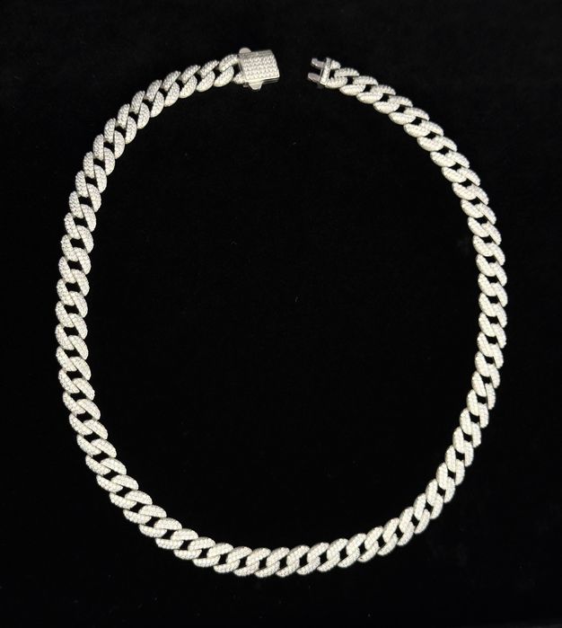 Lant cuban din argint 925