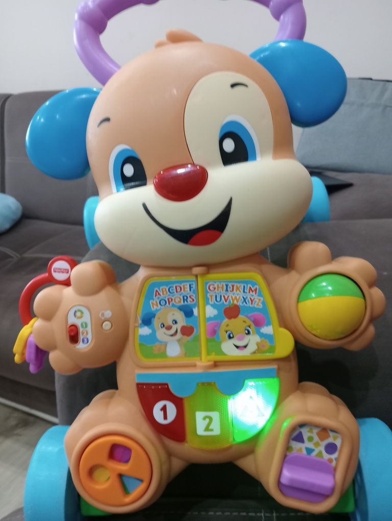 Проходилка за бутане Fisher Price Smart Stages Музикално кученце, на б