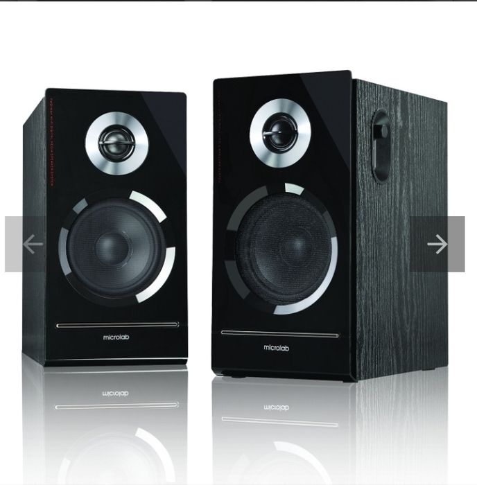 BOXE Stereo Microlab Solo 15 80w plus receiver Bluetooth.
