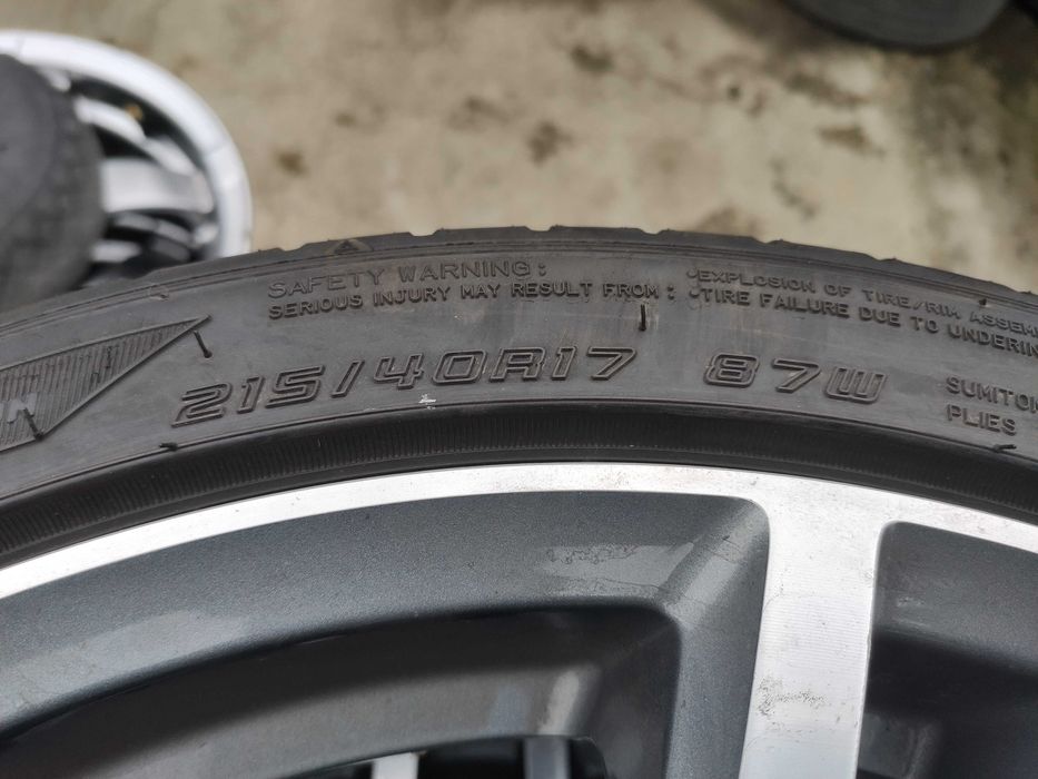 4бр Като нови Летни гуми 215 40 17 - Falken