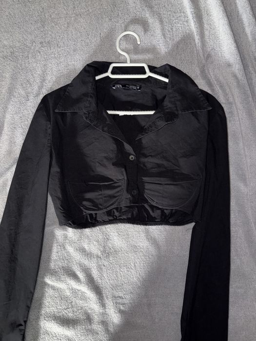 Bluza neagra zara eleganta